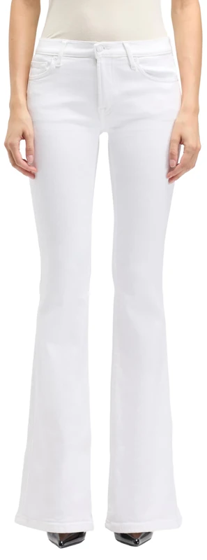 7 For All Mankind Women's Original Bootcut Tailorless White Jeans, 49 De, 23W