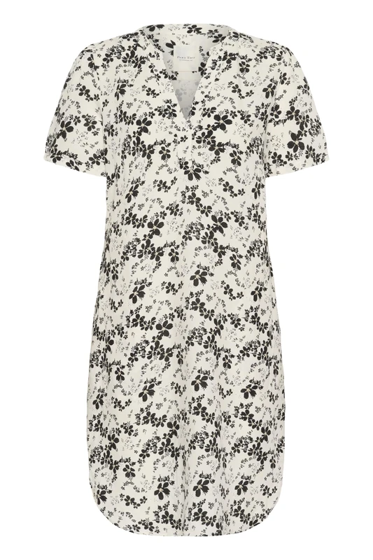 Part Two Women's Aminasepw Casual Dress, Black Contrast Flower Print, 18