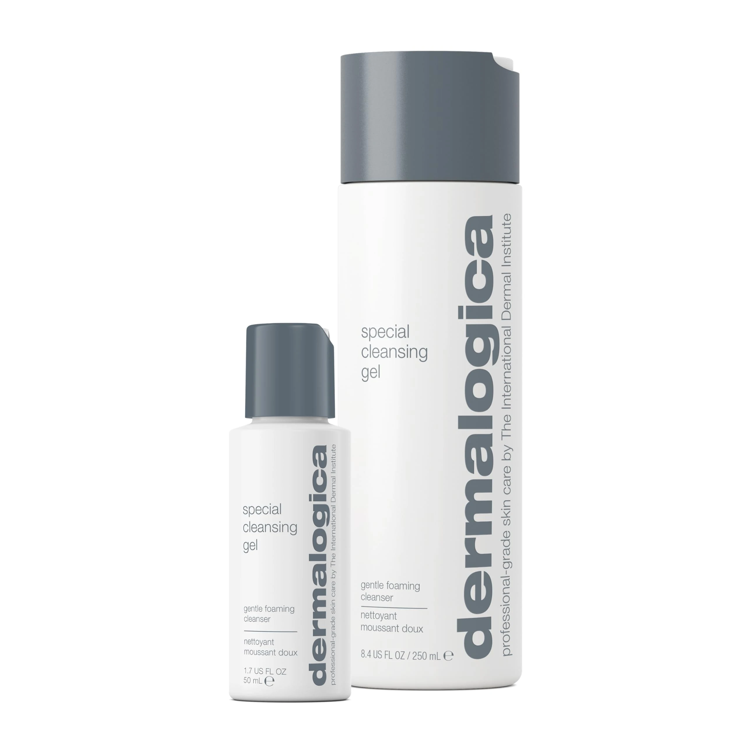 Dermalogica Special Cleansing Gel - Soap-Free, Foaming Gel, Removes Impurities & Maintains Skin's Natural Moisture, with Calming Balm Mint & Lavender Extracts - 250ml & Travel Size Bundle