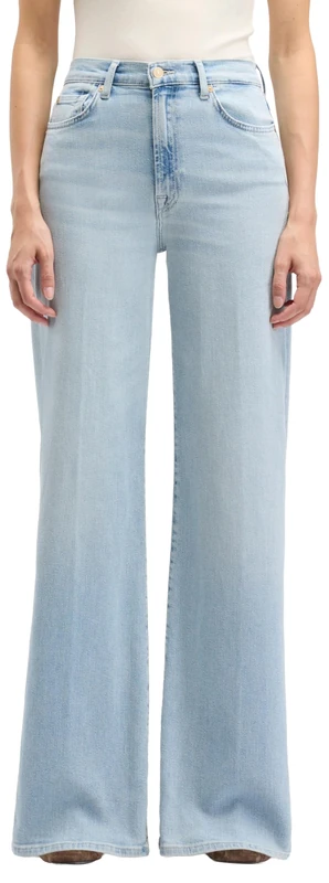 7 For All Mankind Women's Lotta Frozen Jeans, Light Blue, 23W