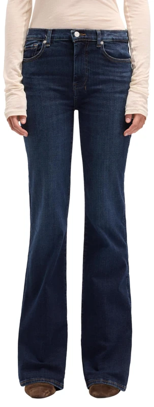 7 For All Mankind Women's Dojo Midnight Fade Jeans, Dark Blue, 29W, 29 W