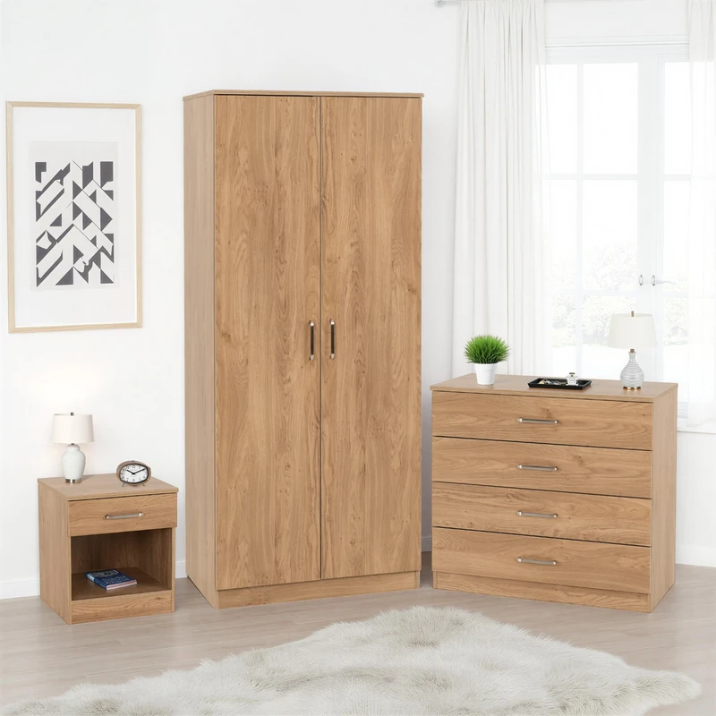 Seconique Dakota Trio Set in Oak Effect