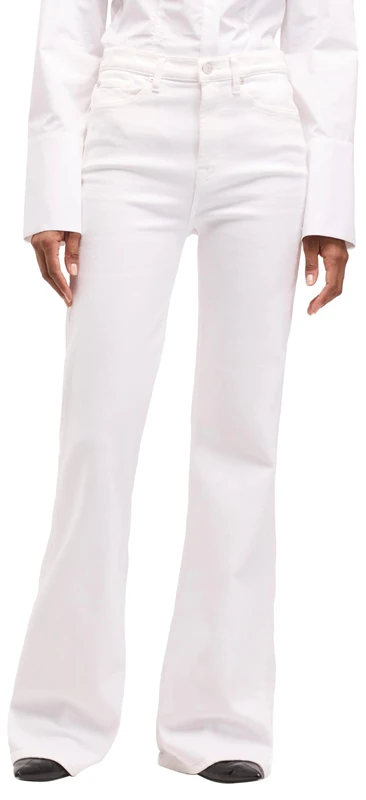 7 For All Mankind Women's Modern Dojo Soleil Pants, White, 23W