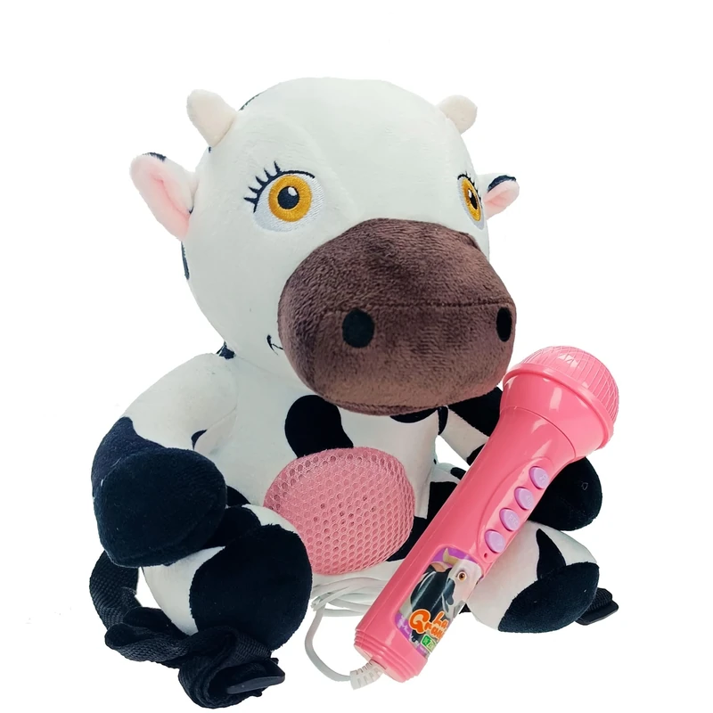 Lola cow with microphone. The Farm of Zeno (Reig4936)