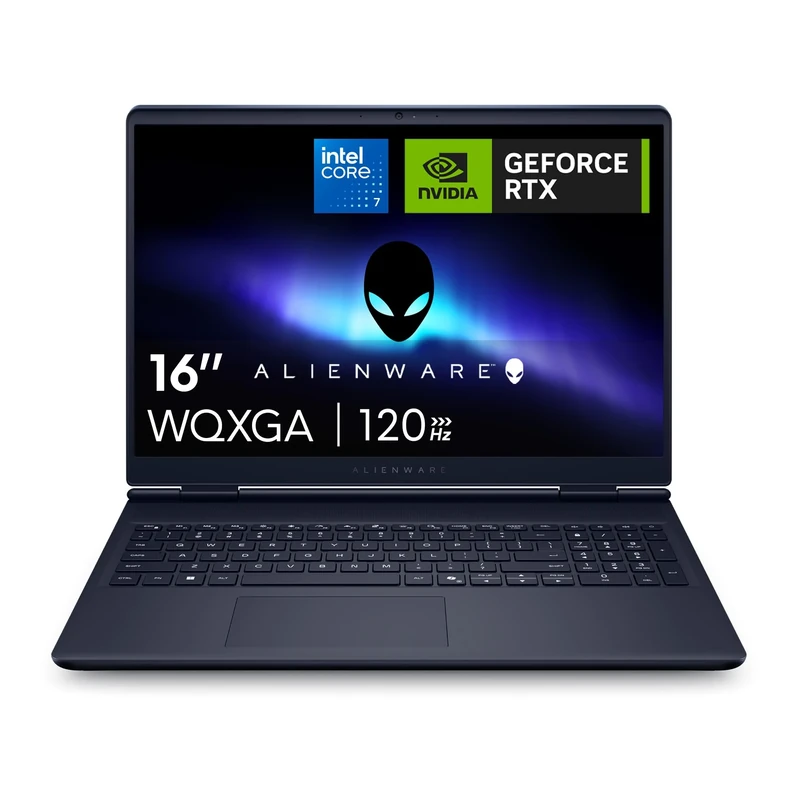 Alienware 16 Aurora Gaming Laptop AC16250 16" WQXGA 120Hz sRGB 100%, Intel Core 7 240H Series 2 Processor, NVIDIA GeForce RTX 5060, 16GB RAM, 1TB SSD, Windows 11 Home, White Backlit UK Keyboard