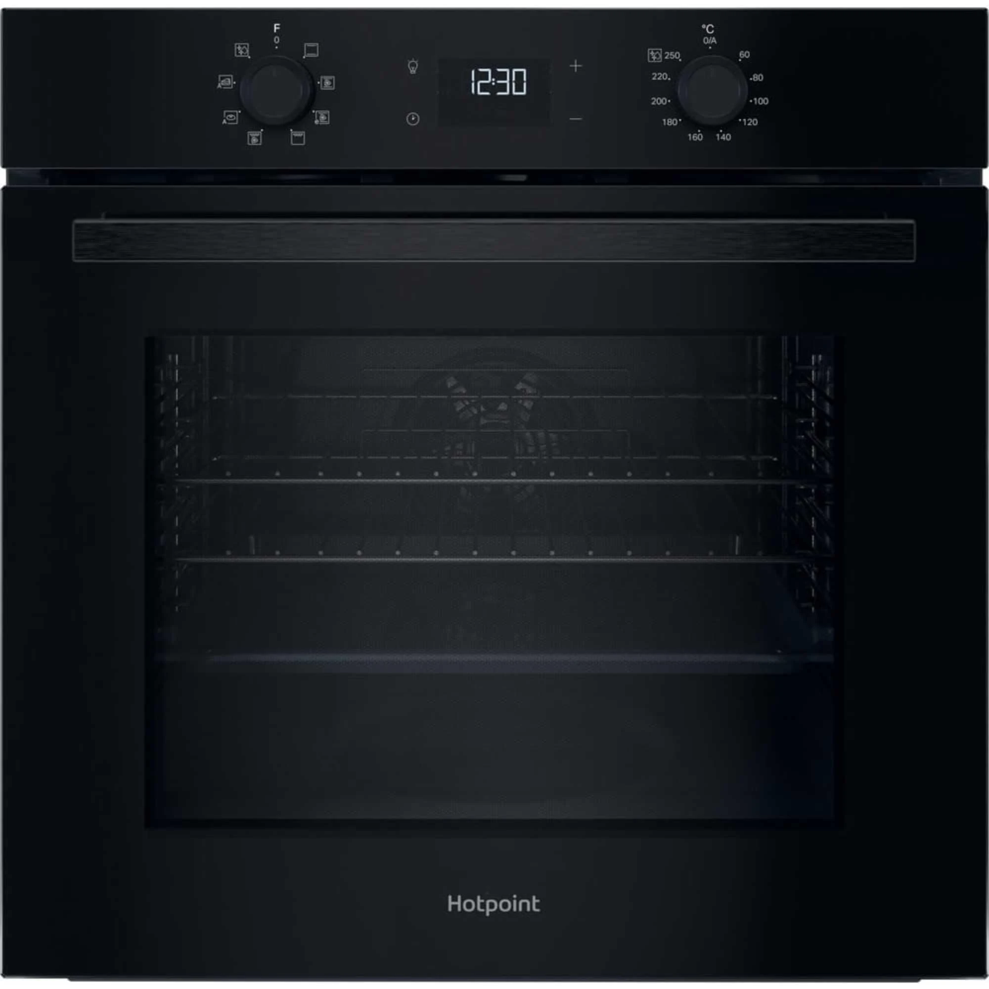 Hotpoint HO 455H B UK Class 2 Multiflow Single Electric Fan Oven - Black