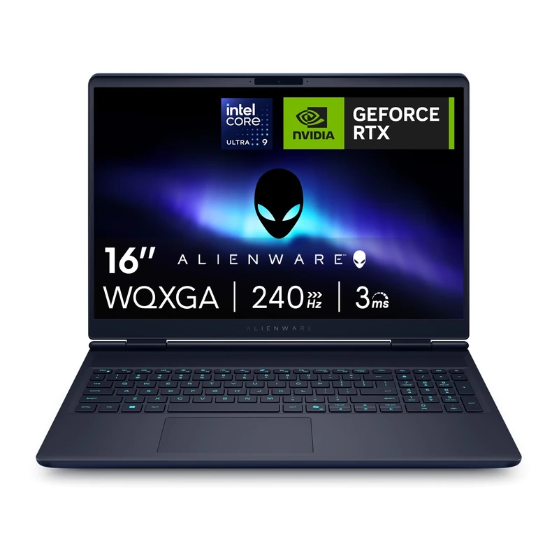 Alienware 16x Aurora Gaming Laptop AC16251 16" WQXGA 240Hz G-Sync Display, Intel Core Ultra 9 275HX Series 2, NVIDIA GeForce RTX 5070, 32GB RAM, 1TB SSD, Windows 11 Home, AlienFx RGB UK Keyboard