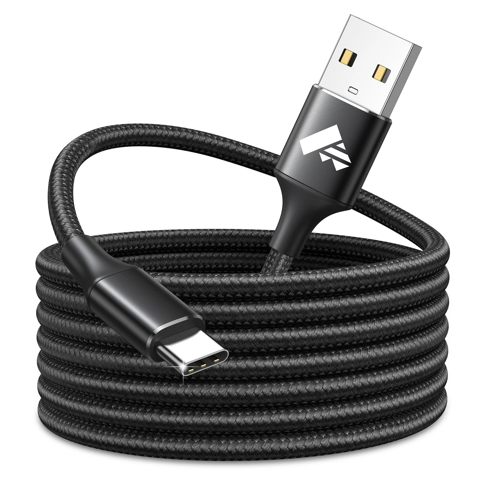 Aioneus USB C Charger Cable 3M, Long USB to USB C Cable Type C Charger Cord Fast Charging Wire Nylon Braided Lead for Samsung Galaxy A55 A54 S25 S24 S23 S22 S21 S10 S9 Ultra Pixel 9 PS5 Xiaomi Switch