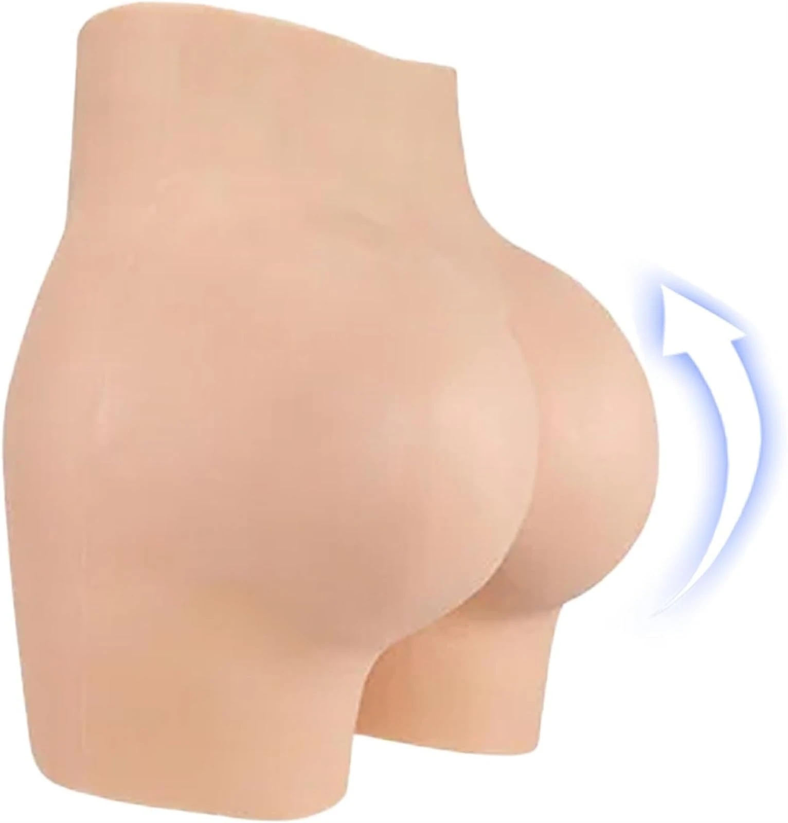 Fake Vagina Panties Silicone Pants Crossdressing Underwear Hip Lift Butt Shaper Control Panty(White,Upgrades)