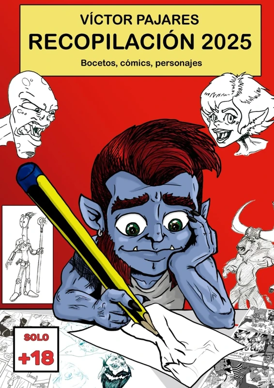Víctor Pajares - Recopilatorio 2025: Más de 90 páginas de cómics, bocetos y personajes - Image 1