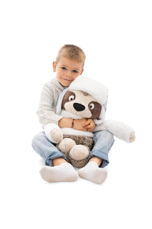 NICI Cuddly Toy, Sloth Izzy Icetumbler with Hat, 50 cm, Beige, Soft Plush Toy, Cute Stuffed Toy for Cuddling and Playing, Great Gift Idea for Children and Adults – 62430