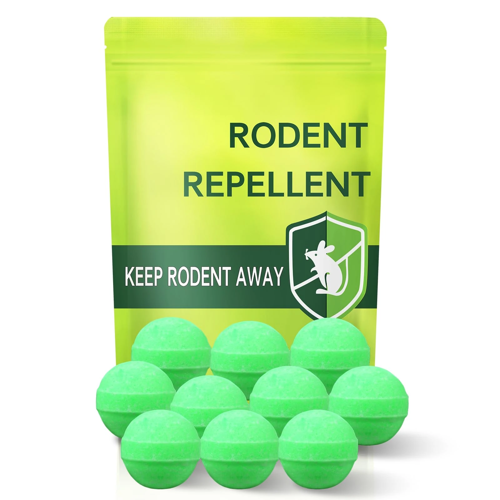 jiaonayiyi Rat & Mouse & Spider Repellent, Peppermint Oil Rodent Repellent, 10pcs Pest Control Balls for Indoor & Outdoor Use, Effective Against Mice, Rats, Spiders, Mosquitoes, Cockroaches