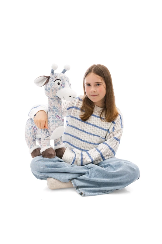 NICI Giraffe Winny Winterfur - 50 cm Soft Plush Toy Blue