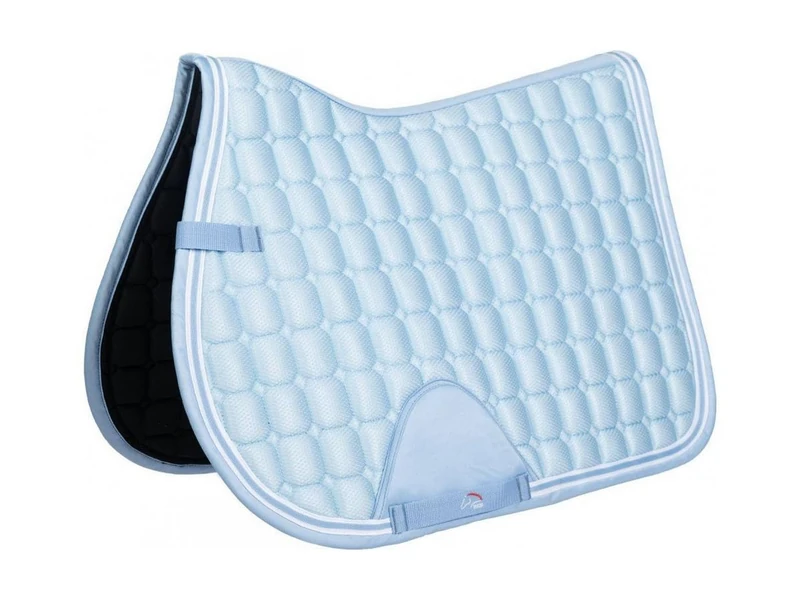 HKM Airy Mesh Saddle cloth Light Blue Jumping