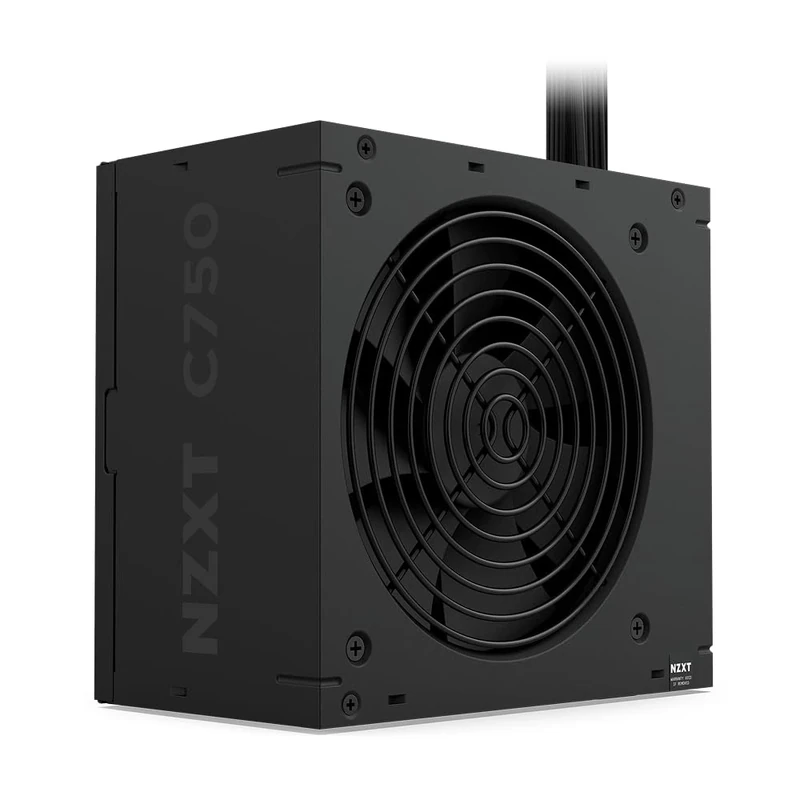 NZXT C750 Bronze ATX 3.1 - Non-Modular Power Supply - 750 Watts - 12V-2x6 Connector - 120mm FDB Fan - Compact 140mm Size - Black
