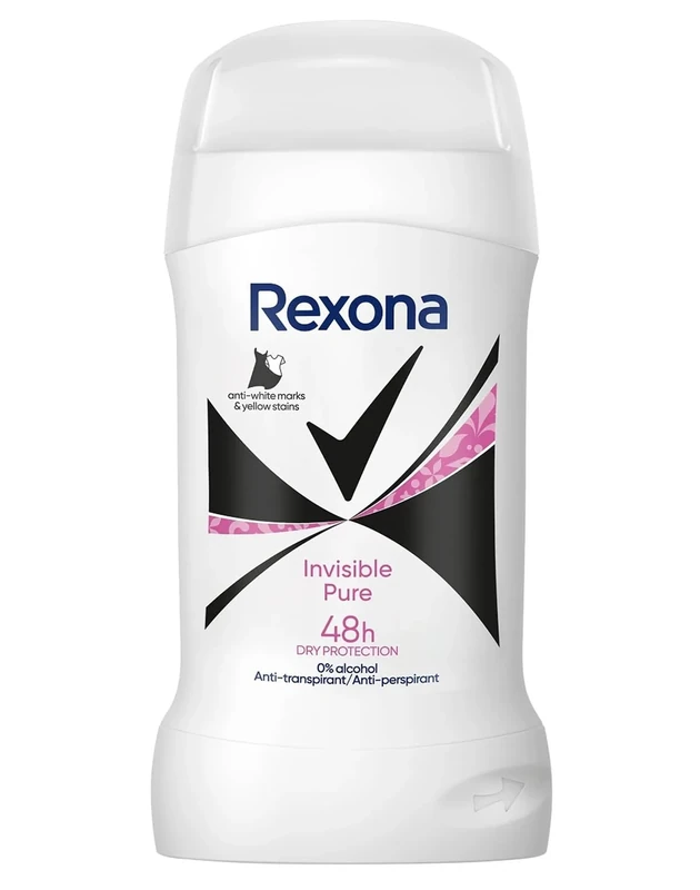 Rexona Invisible Pure Deodorant Stick, 50 ml, Pack of 6