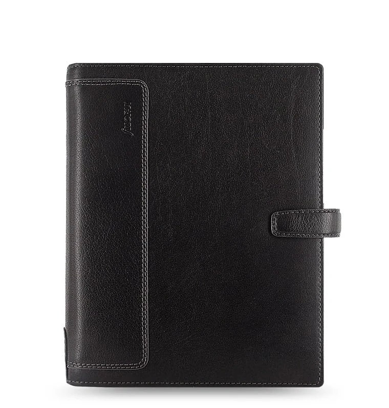 Filofax Holborn A5 Leather Organiser - Black