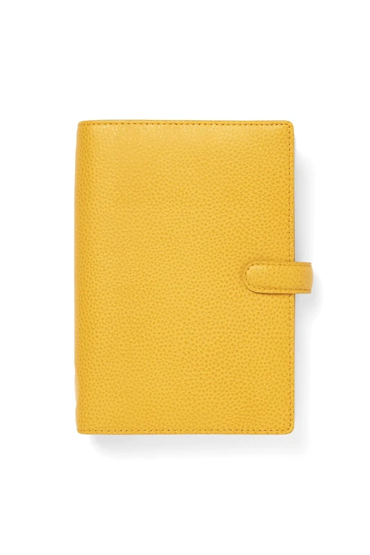 Filofax Finsbury Personal Leather Organiser - Mustard
