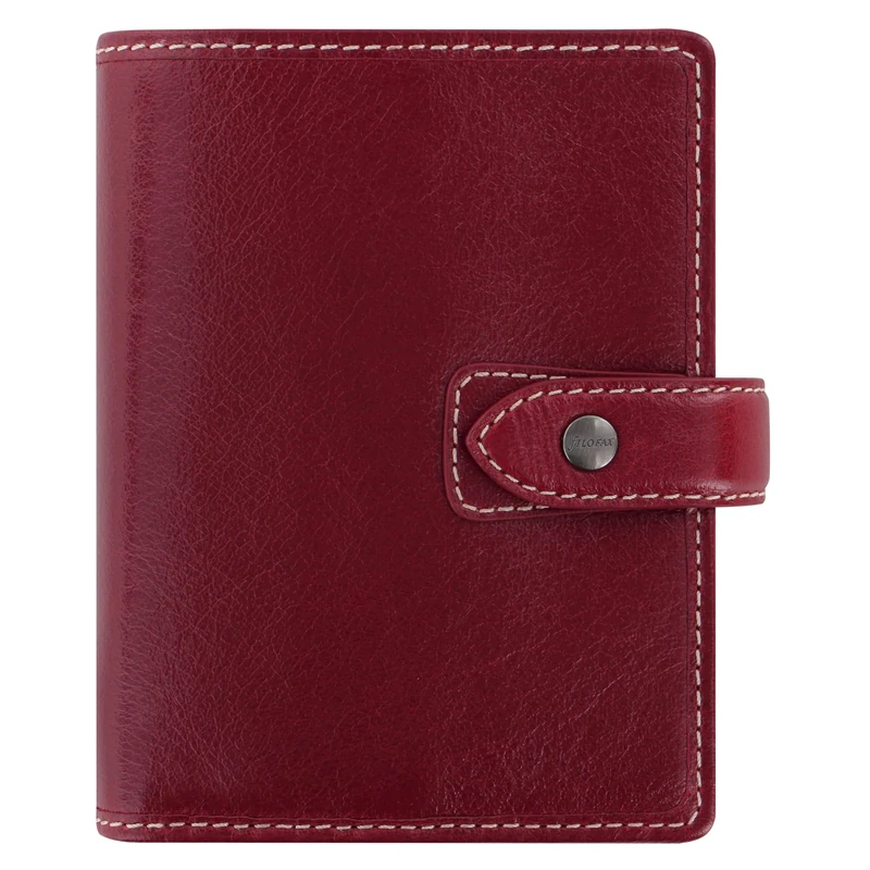 Filofax Malden Pocket Leather Organiser - Burgundy