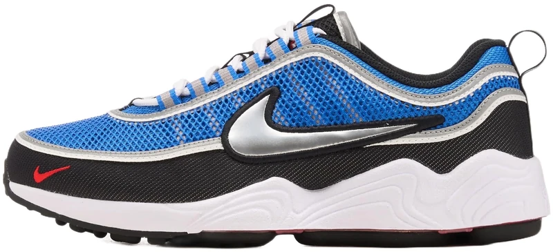NIKE Men's Air Zoom Spiridon SP Sneaker, Signal Blue MTLC Luster Black White, 3 UK