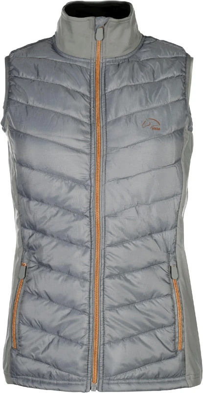 HKM Women's Basel Style Vest, Grey/Rose-Gold, XXL