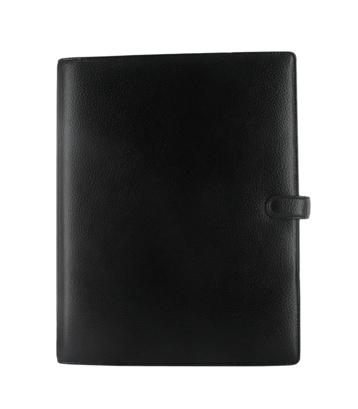 Filofax Finsbury A4 Leather Organiser - Black
