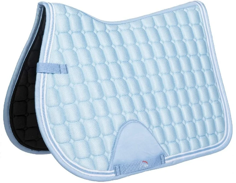 HKM Airy Mesh Saddle cloth Light Blue Dressage