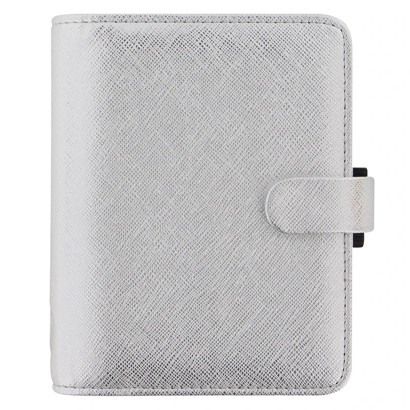 Filofax Saffiano Pocket Organiser - Silver