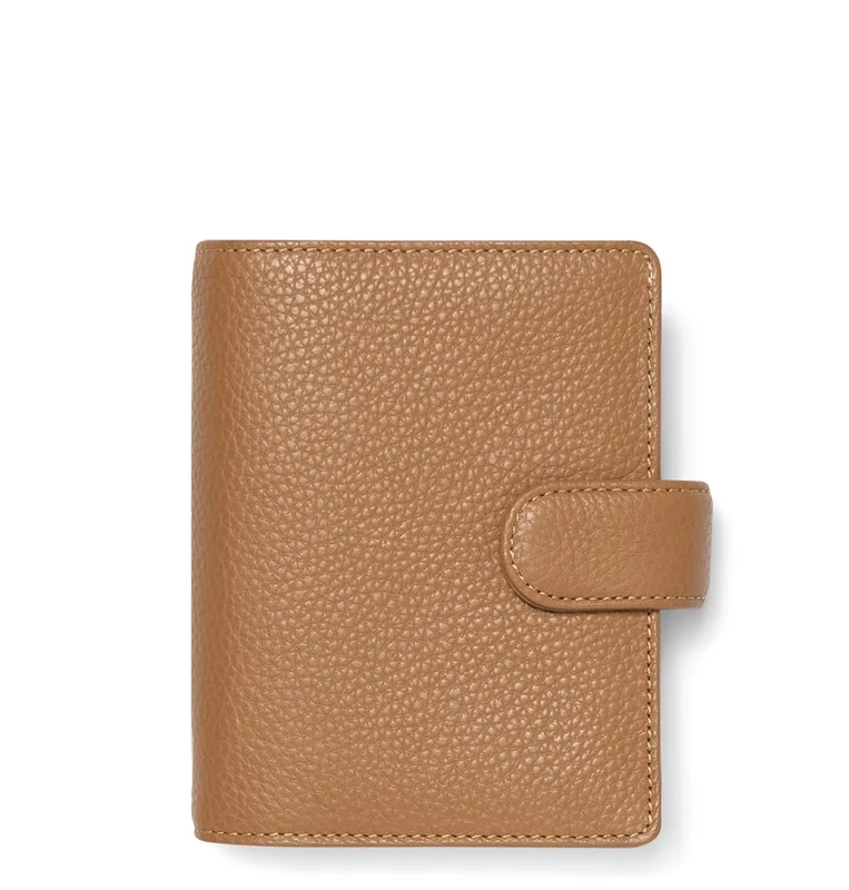 Filofax Norfolk Pocket Leather Organiser - Almond