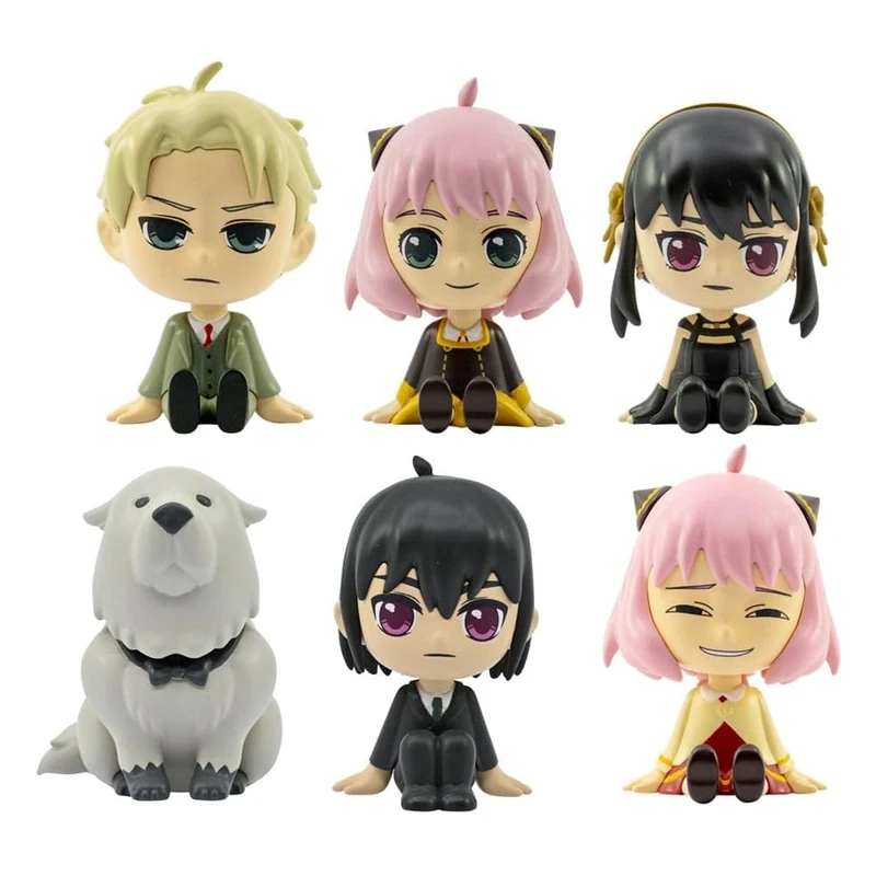 YuMe Toys Spy x Family Bobble Hero Bobble Head Figures (Blind Box Ver.) 6 cm Display (12)