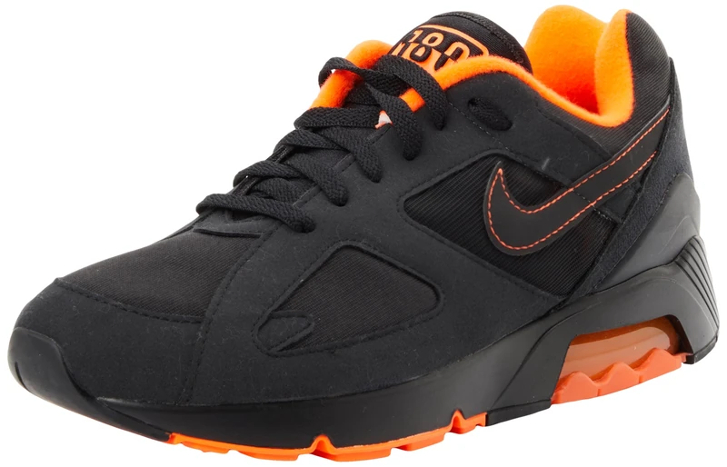 NIKE Men's Air 180 Sneaker, Black Black Hyper Crimson, 6.5 UK