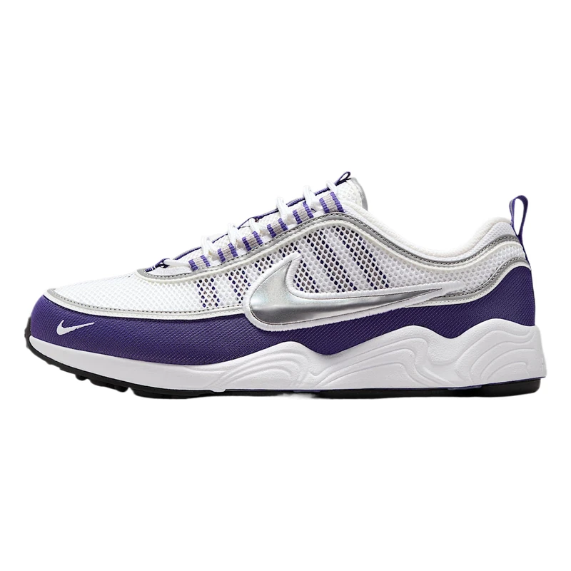 NIKE Men's Air Zoom Spiridon SP Sneaker, White Metallic Silver Light Concord, 9.5 UK