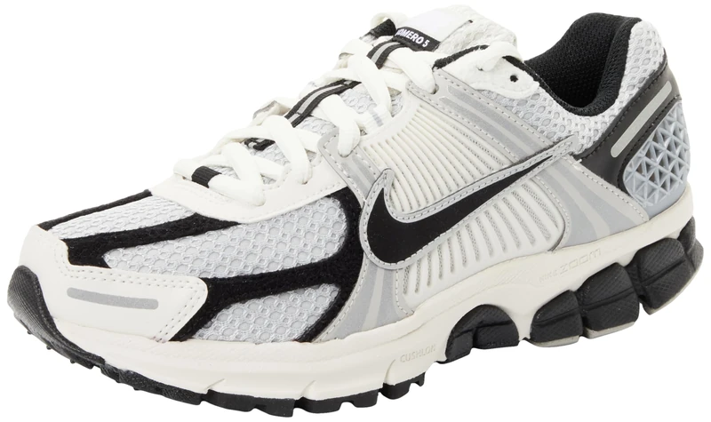 NIKE Women's Zoom Vomero 5 Sneaker, Photon Dust Black Phantom, 4.5 UK