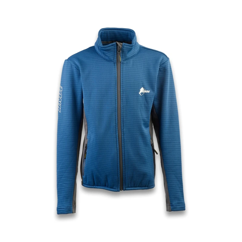 Ande Unisex Kid's New Averta Jr Technical Fleece | Elastic and Comfortable, Denim Blue/Anthracite, 14 Years