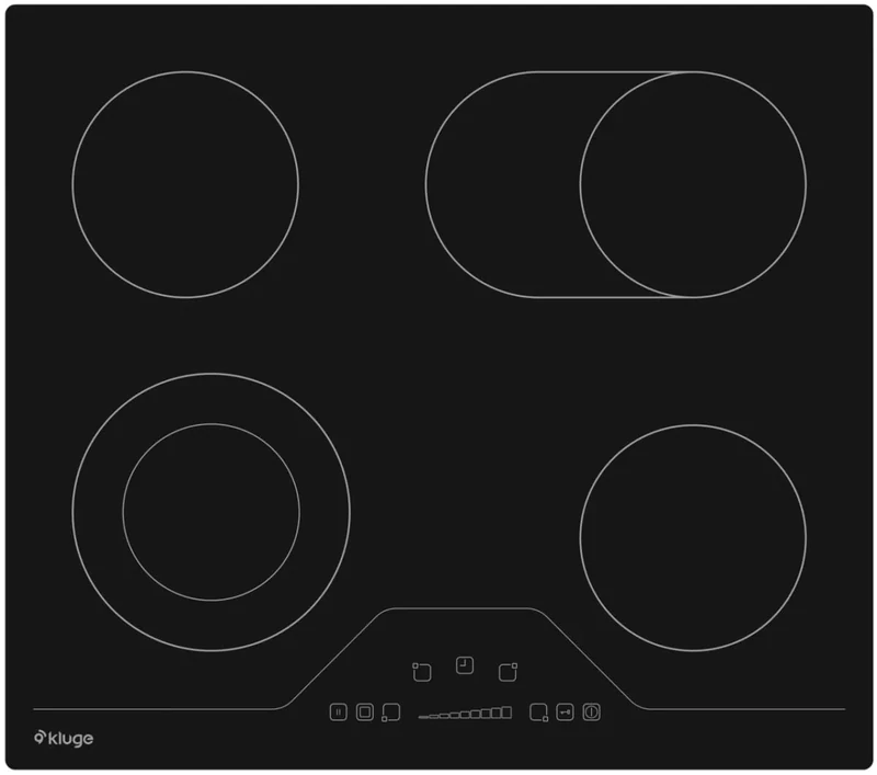 Kluge KPV6020B, Electric hob, Black