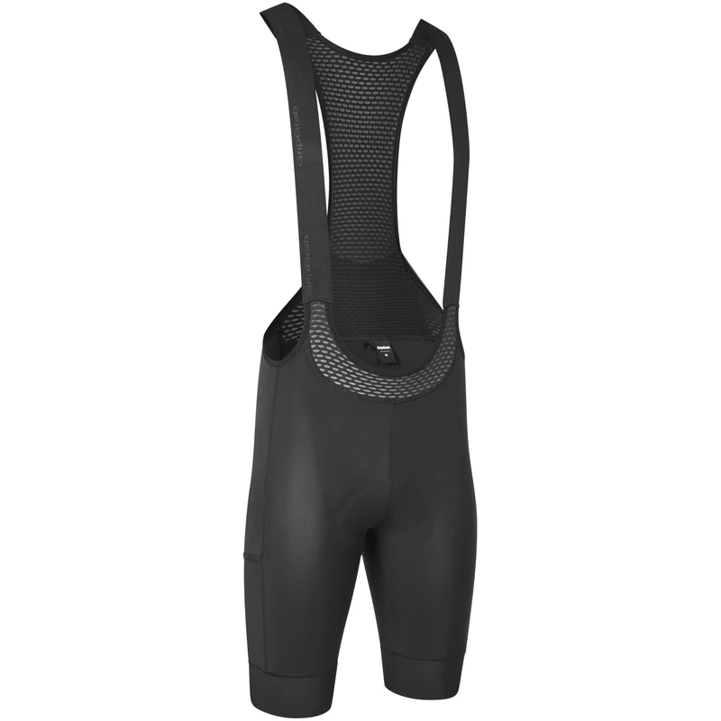 GripGrab EXPLR Cargo Bib Shorts Men's Cycling Bib Shorts with Pockets Road Mountain Gravel Bike Padded Cycle Shorts Summer Black