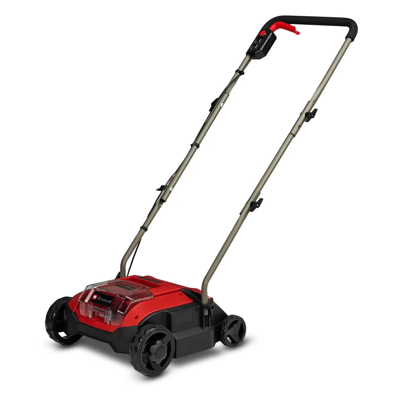 Einhell Cordless Scarifier/Aerator GC-SC 18/28 DS Li-Solo Power X-Change (18 V, 28 cm Working Width, Brushless, Blade Roller with 12 Blades, Double Slot, Without Battery)