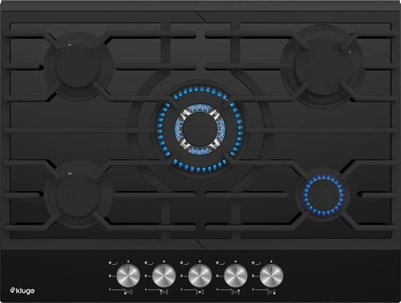 Kluge KPG7020BG, Gas hob, Black