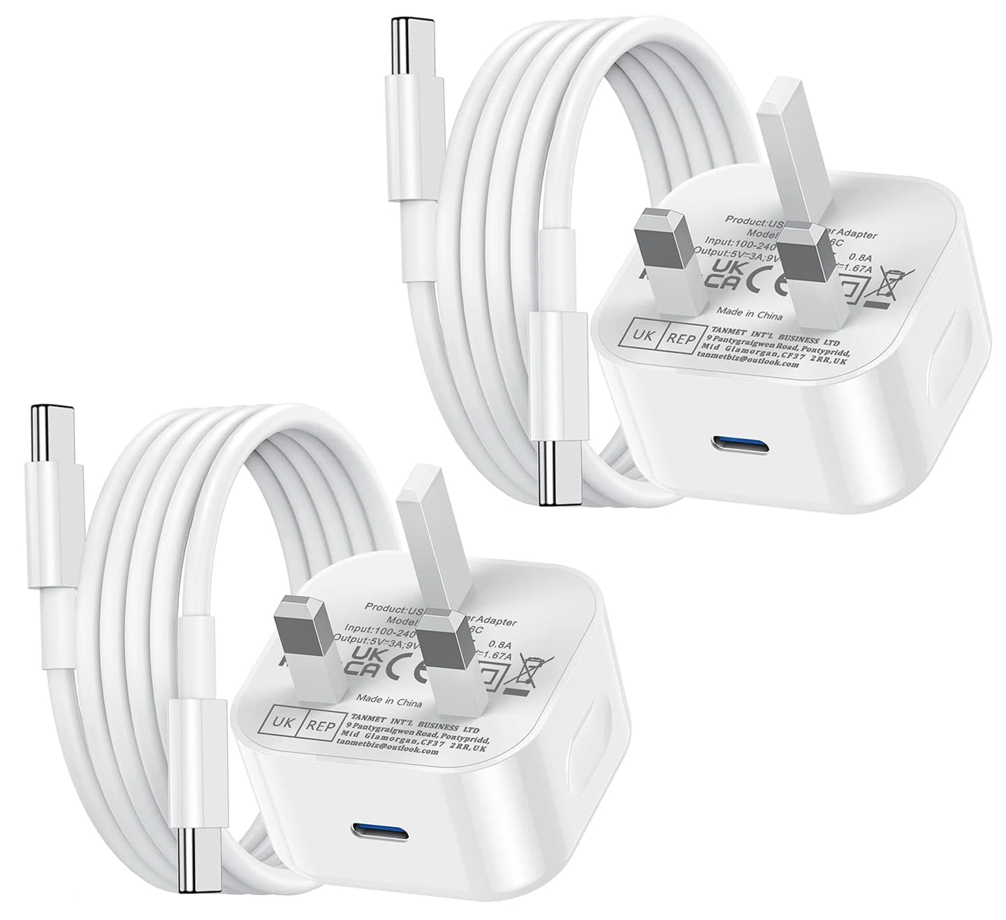 iPad Charger,New Apple USB C Fast Charger Cable and Plug 2Pack 25W Charge for i Pad Pro 12.9 11 13 inch 4th 5th 6th M4 2024 Generation/Air 10.9 inch 5th Gen M2 M3/Mini 6 A17 Pro/Pad 10th A16 11th 2025