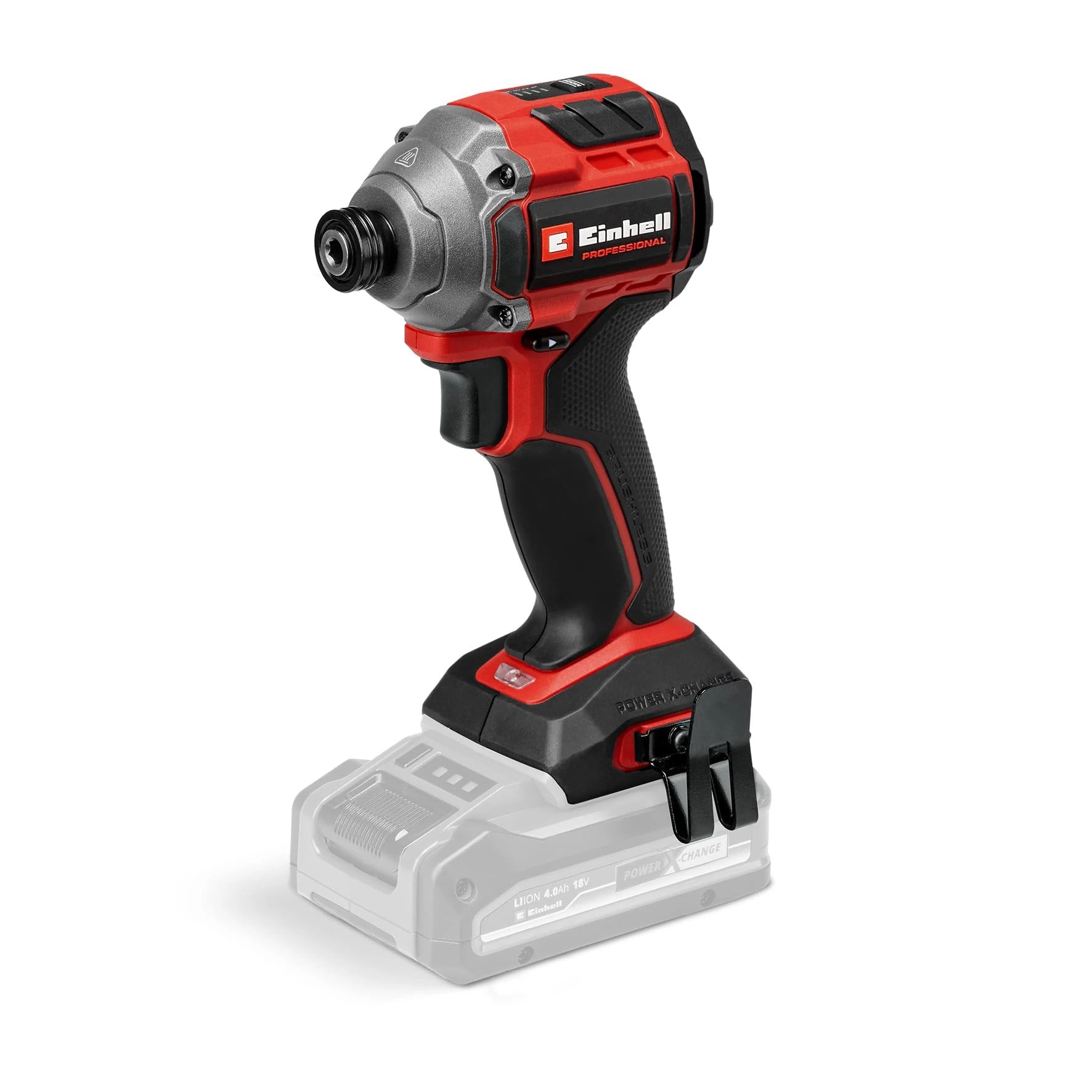 Einhell Professional cordless impact wrench TP-CI 18/250-C Li BL-Solo Power X-Change (18 V, 250 Nm torque, brushless, internal hexagon bit socket, LED light, battery not included)