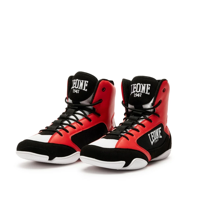 LEONE 1947 CL110 Red Boxing Boots - Unisex Ankle Boots 10 UK - Image 1