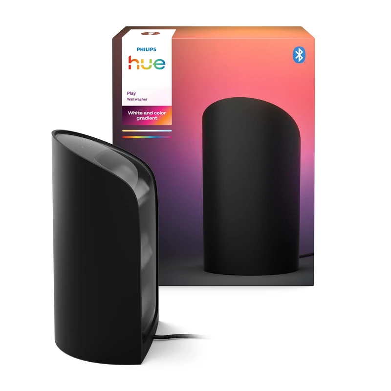 Philips Hue Play Smart Wall Washer Black, 20W, 1 Pack, White & Color Light with ColorCast Technology, Bluetooth Compatible, Voice Control with Alexa, Apple Home & Google Assistant