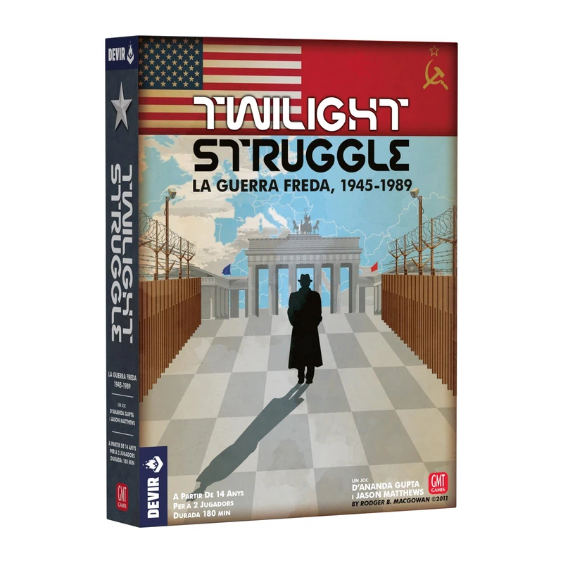 Devir - Twilight Struggle in Català, Edió Catalana Unique, JOC d'Estratègia de la Guerra Freda, per a 2 Players, From 14 Years Old (BGTWICAT)