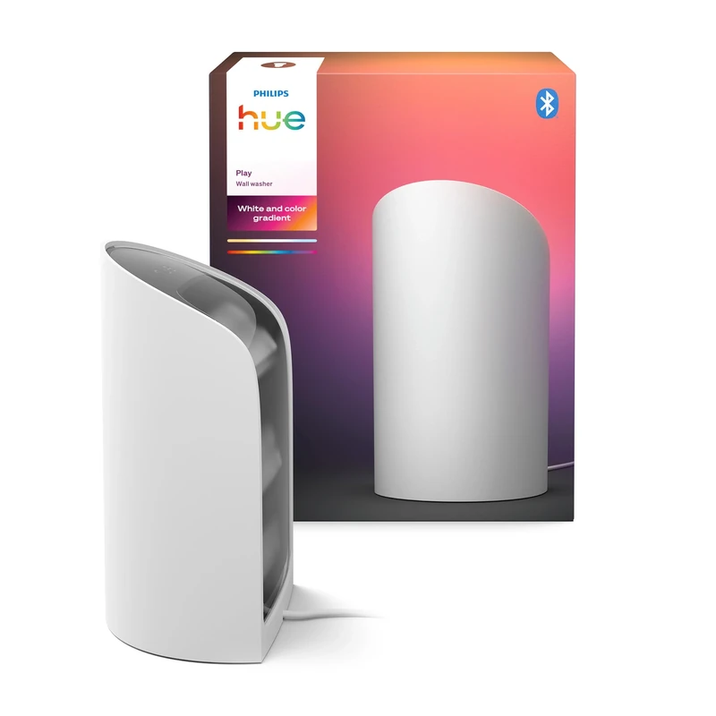Philips Hue Play Smart Wall Washer (White), White & Color Light with ColorCast Technology, Bluetooth Compatible, Voice Control with Alexa, Apple Home & Google Assistant - Image 1