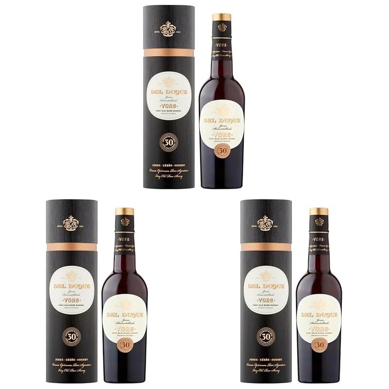 Gonzalez Byass Del Duque Amontillado Very Old Rare Sherry 375ml (Pack of 3)