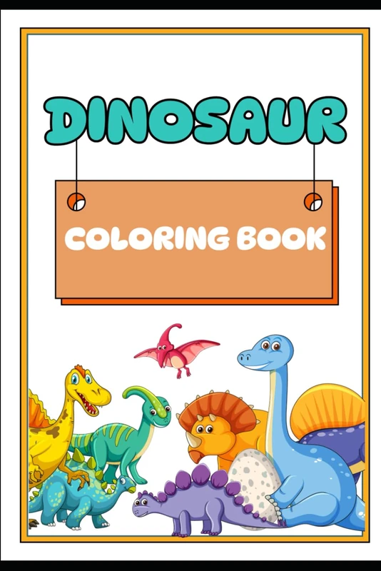 Dinosaurs Coloring Booklet Grayscale Lined Illustrative Style: Dinosaurs Coloring Book