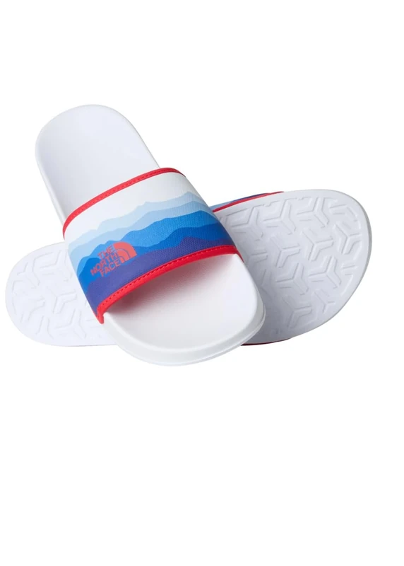The North Face Men's M Base Camp Slides Iii, Sky Scene Print/Tnf Whi, 8
