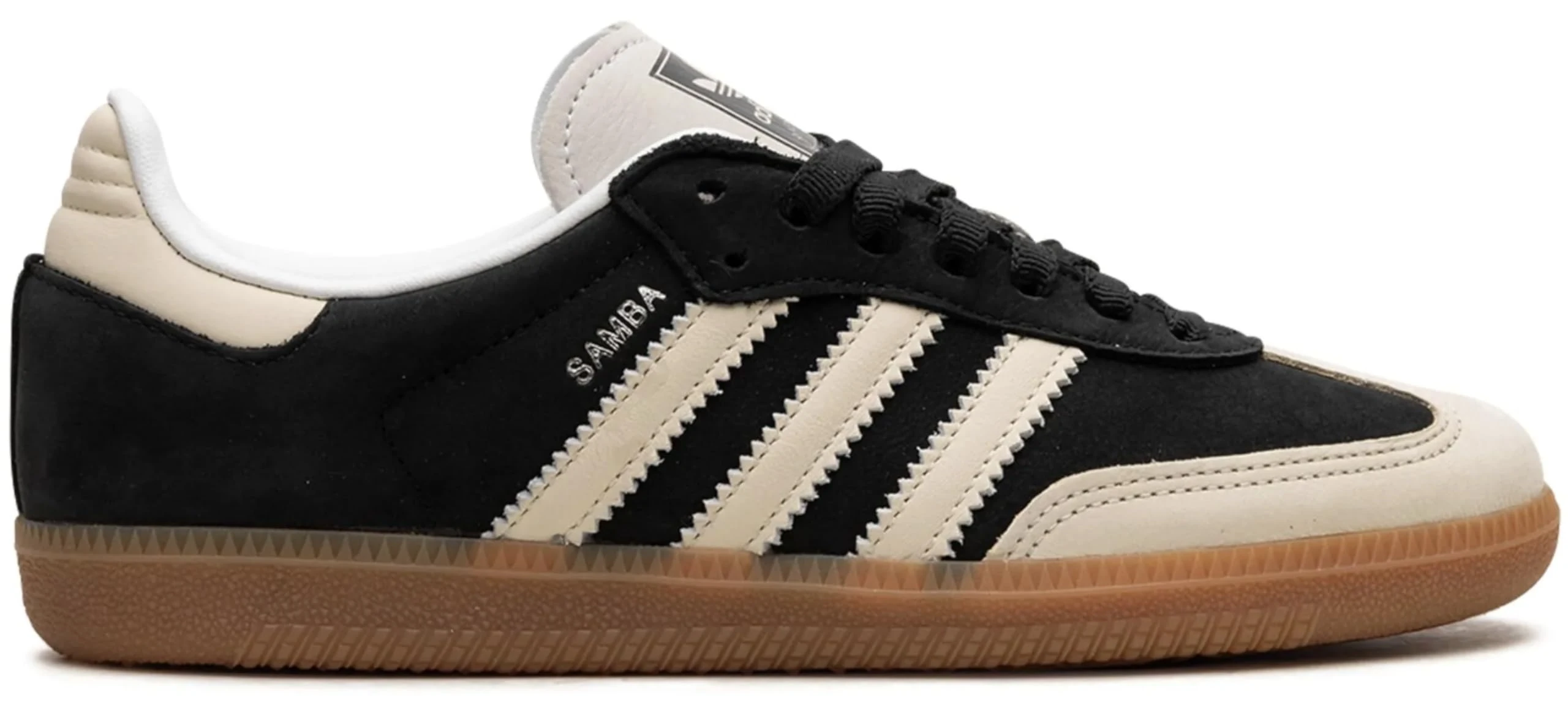 adidas Samba OG Womens Sneaker, Black Wonder White Cream, 5.5 UK