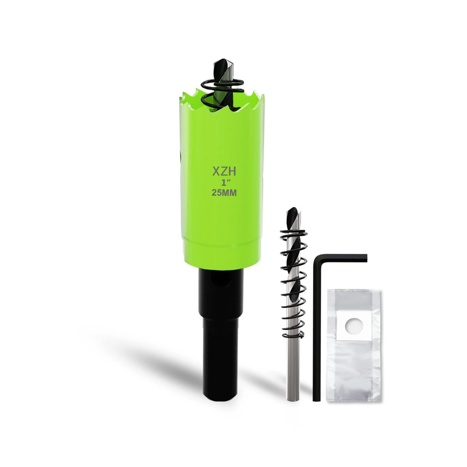 XZH 25mm Bi-Metal Hole Saw Kit with Arbor & Pilot Bit - Effortless Smooth Cutting for Wood, Plastic, Drywall & Thin Metal - Ideal for Downlight Installation & DIY Projects