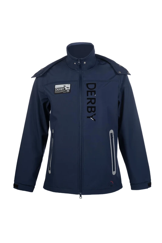 HKM Men's Derby Softshell Jacket, Deep Blue, L